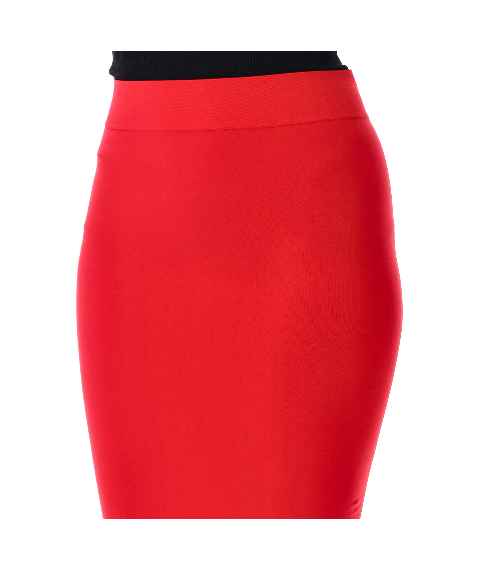 Andreädamo Technical Split Midi Skirt In Red