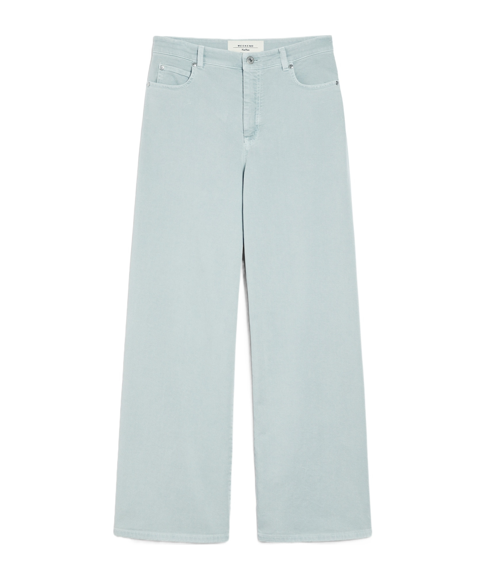 WEEKEND MAX MARA COTTON DRILL WIDE-LEG TROUSERS 