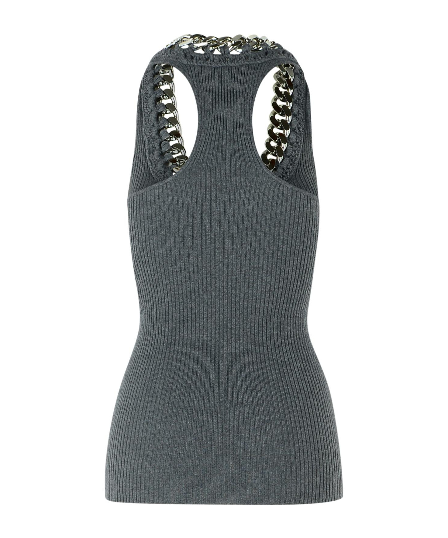 Stella Mccartney Round-neck Vest In Gray