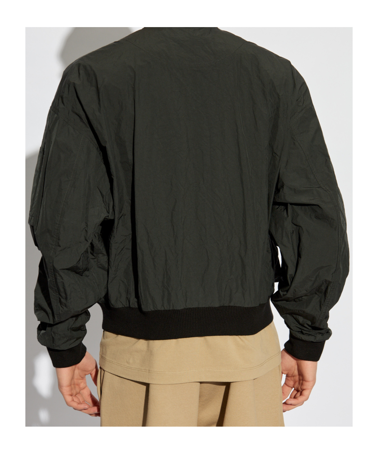 Dsquared2 Mens Black Superlight 80's Bomber Shell Jacket In Black
