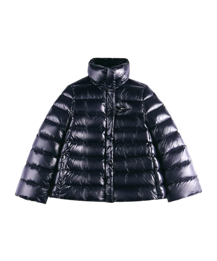 Fay Quilted Puffer Jacket In Black