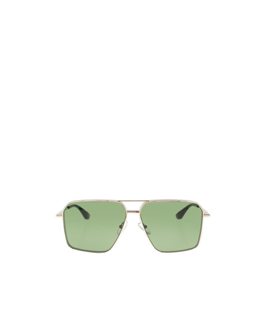 Alexander Mcqueen Square-frame Sunglasses In Green