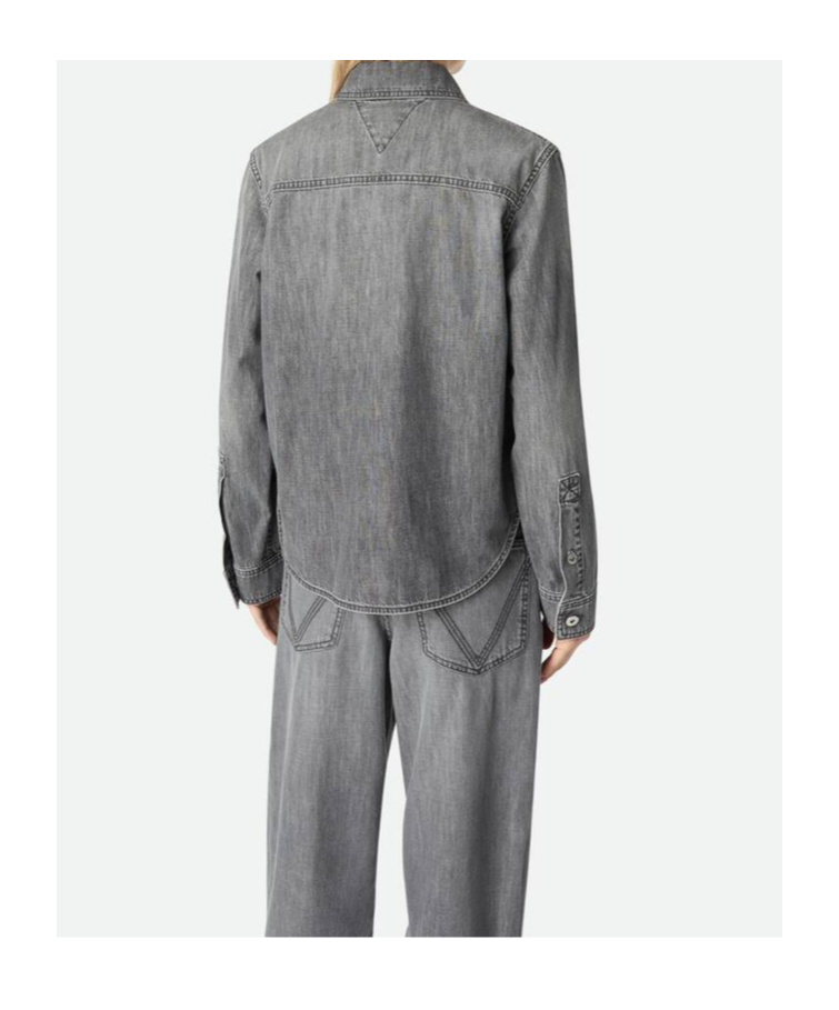 Bottega Veneta Schwarzes Jeanshemd In Black
