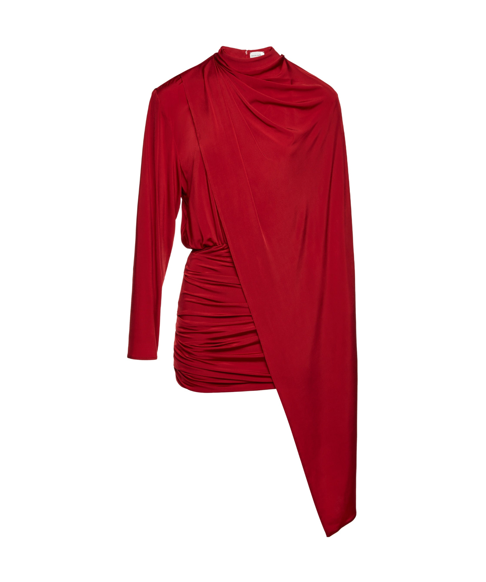 MAGDA BUTRYM LONG-SLEEVED CAPE EFFECT DRESS