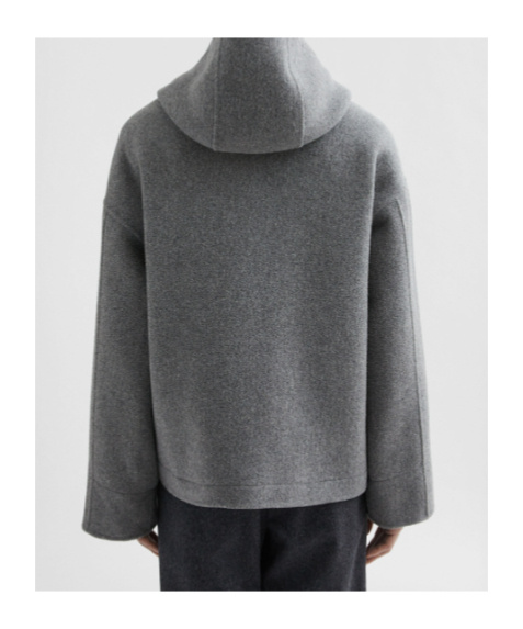 Jil Sander Wool Felt-finish Jacket In Gray
