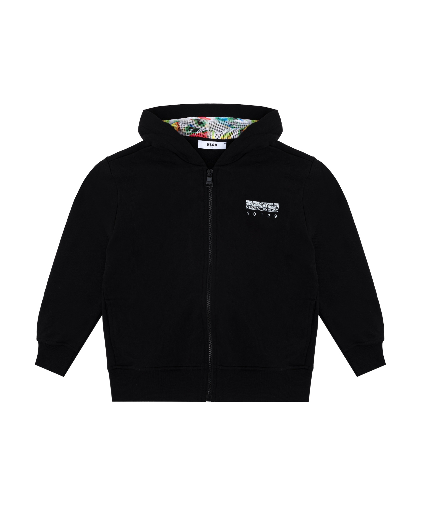 Msgm Long-sleeved Sweater In Black