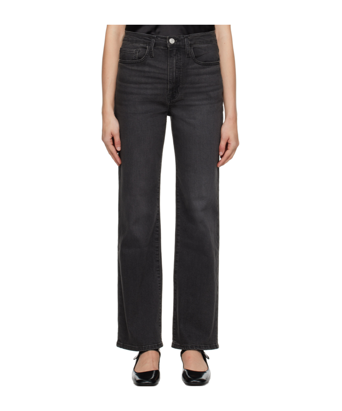 FRAME LE JANE ANKLE LOGO DENIM PANTS