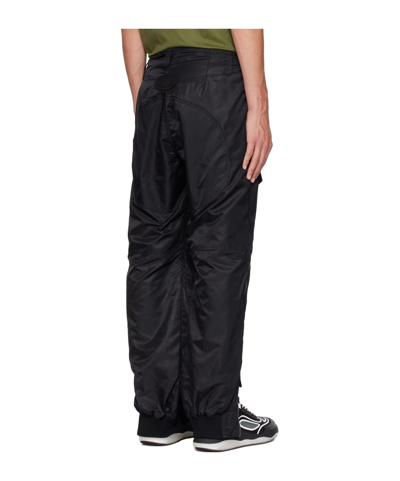 Moschino Zipper Overalls Casual Pants In Black