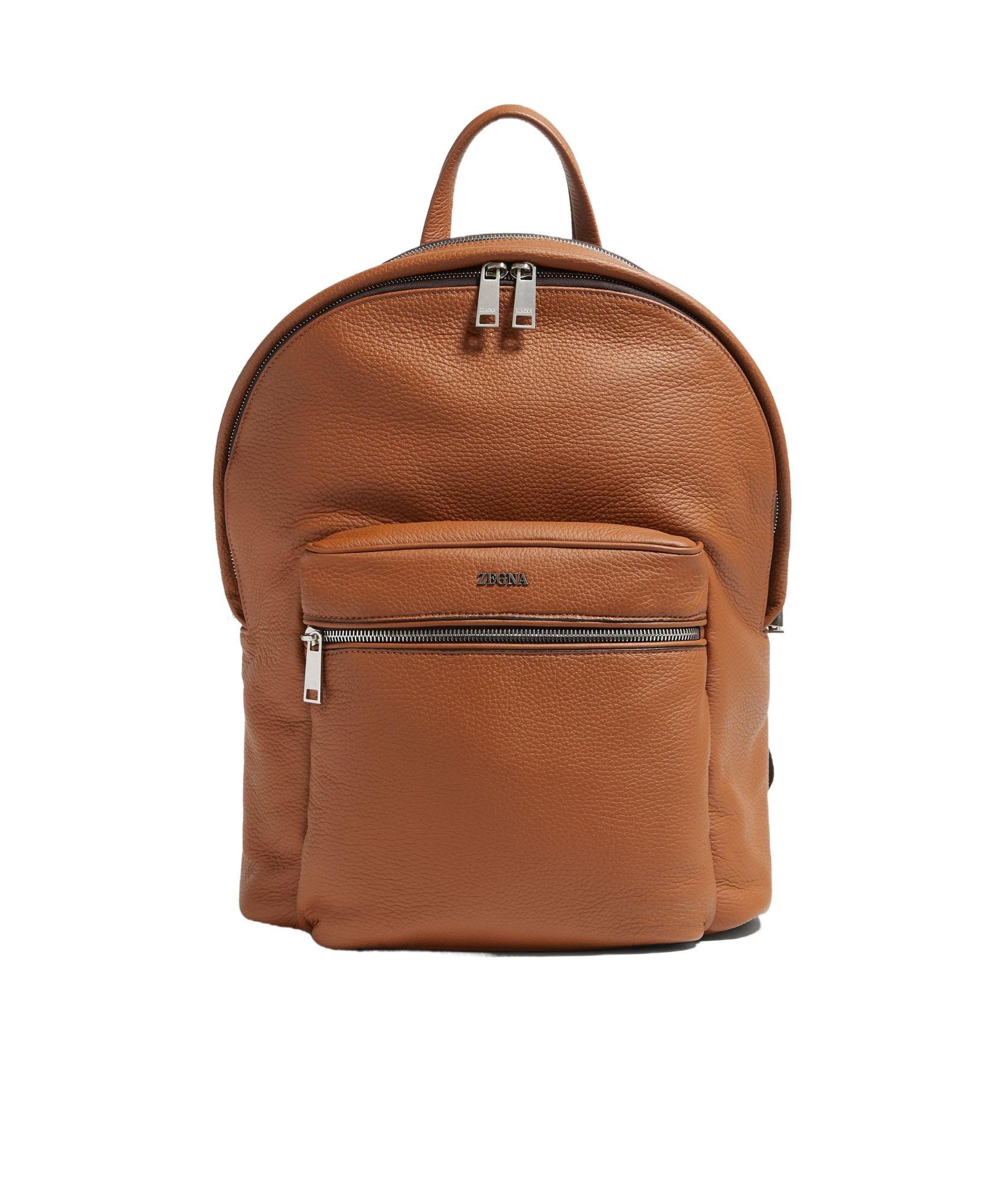 Zegna Foliage Deerskin Hoodie Backpack In Green