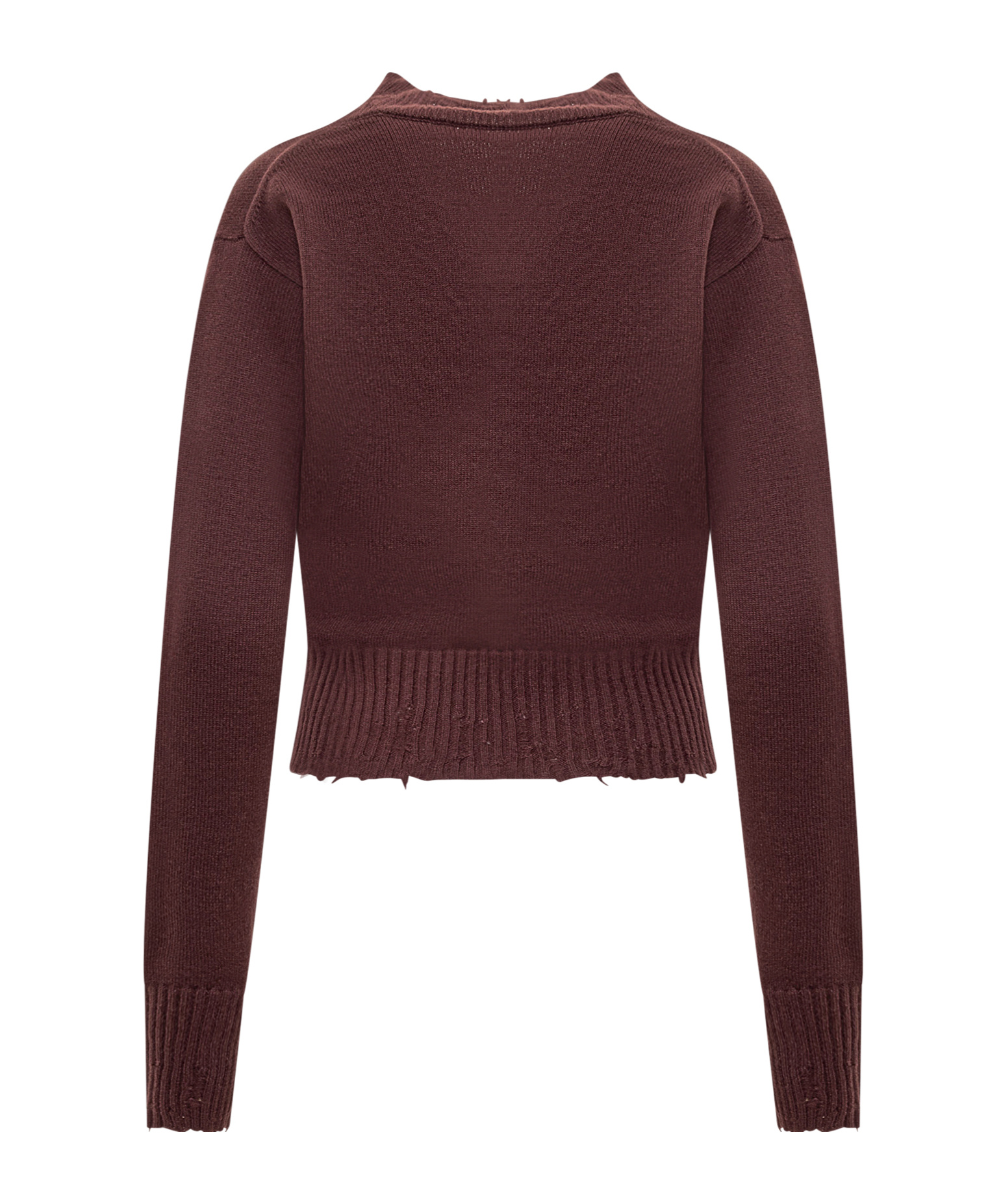 Stella Mccartney V-neck Distressed Jumper In Red