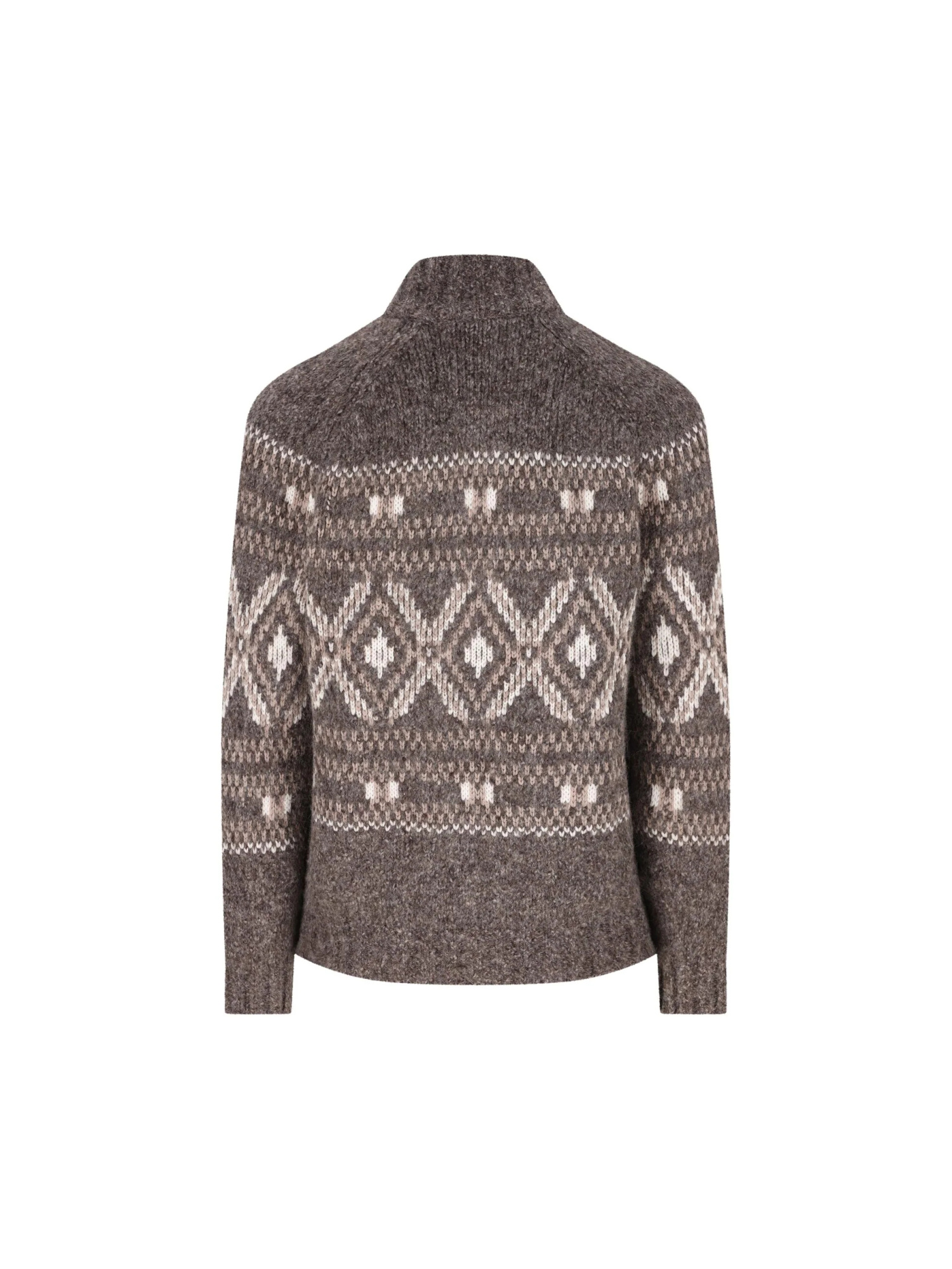 Brunello Cucinelli Long Sleeve Cardigan In Brown