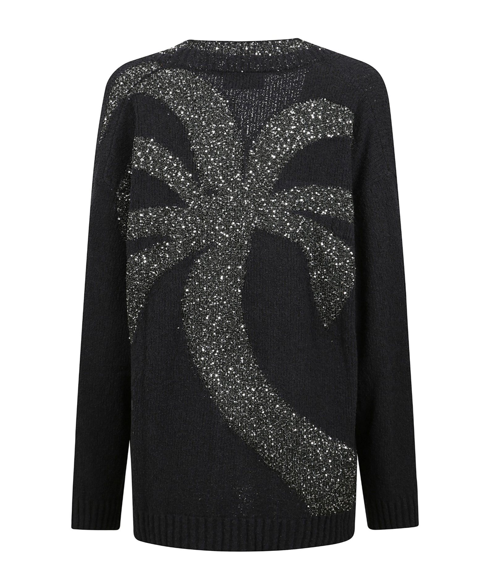 Laneus Logo Lacquard Boxy Cardigan In Black