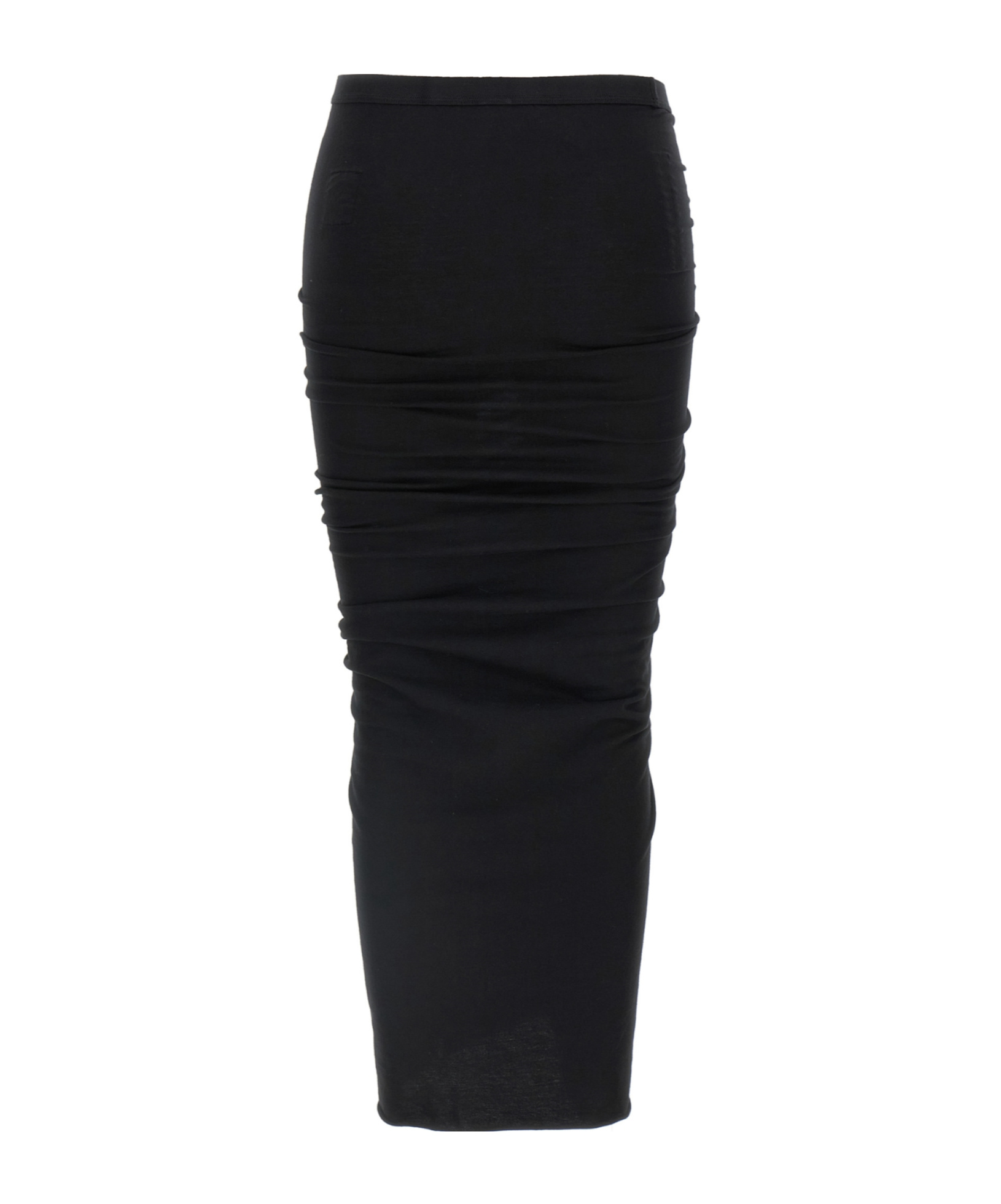 Rick Owens Drkshdw Skirt Drawstring Detail Gathered Waistband In Black