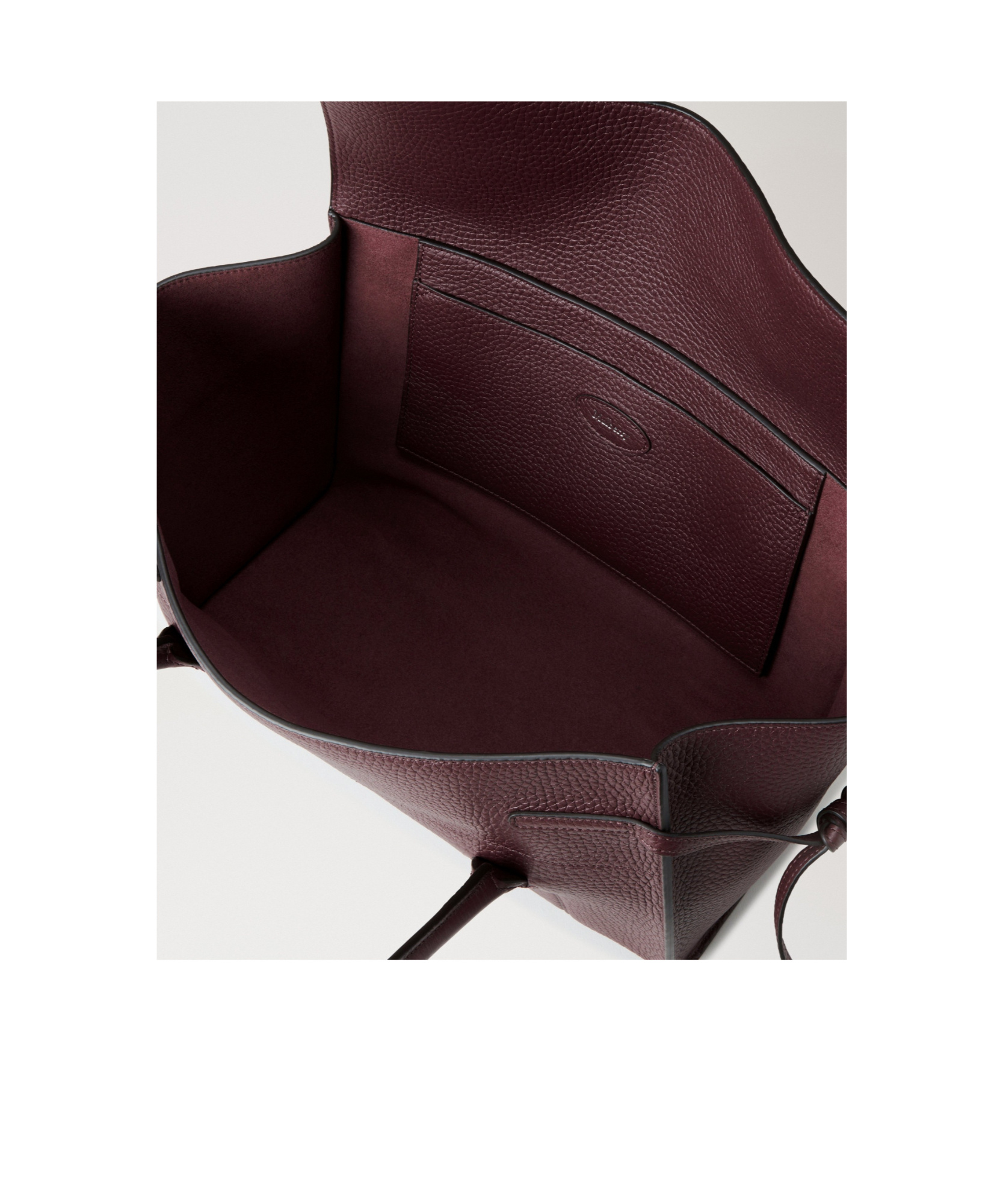 Mulberry 'small Bayswater' Bordeaux Shoulder Bag With Laminated Logo In Burgundy