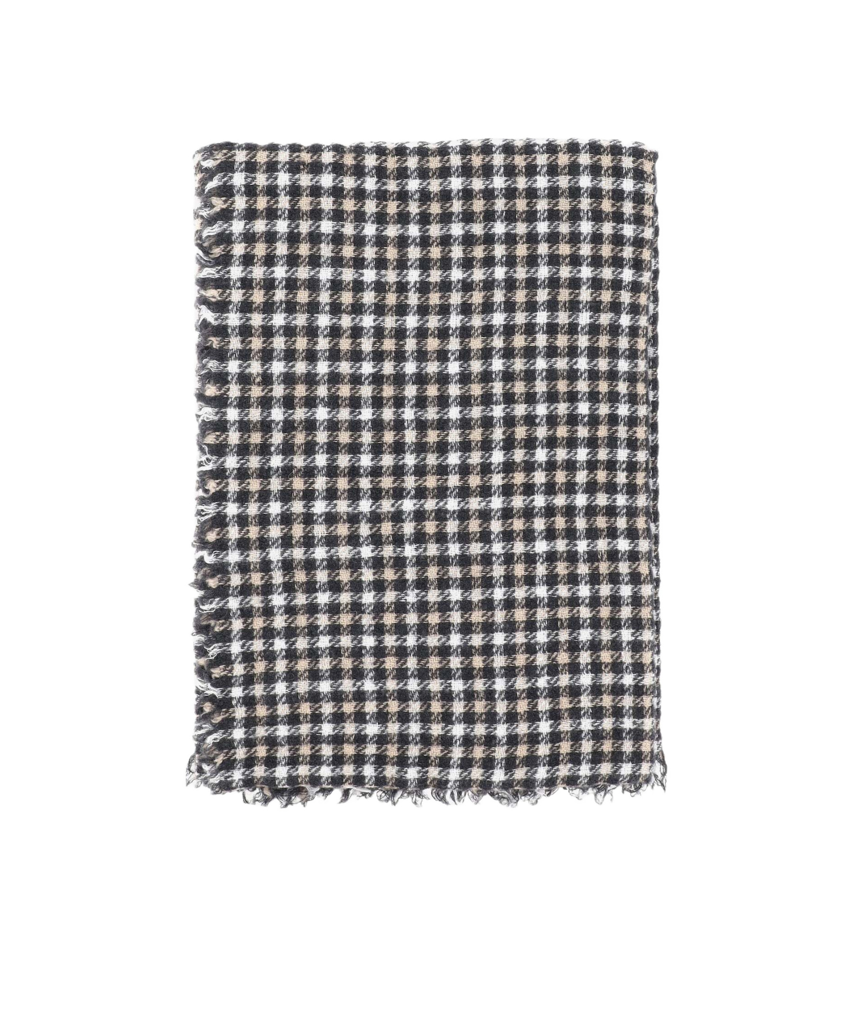 Faliero Sarti Checked Scarf In Black