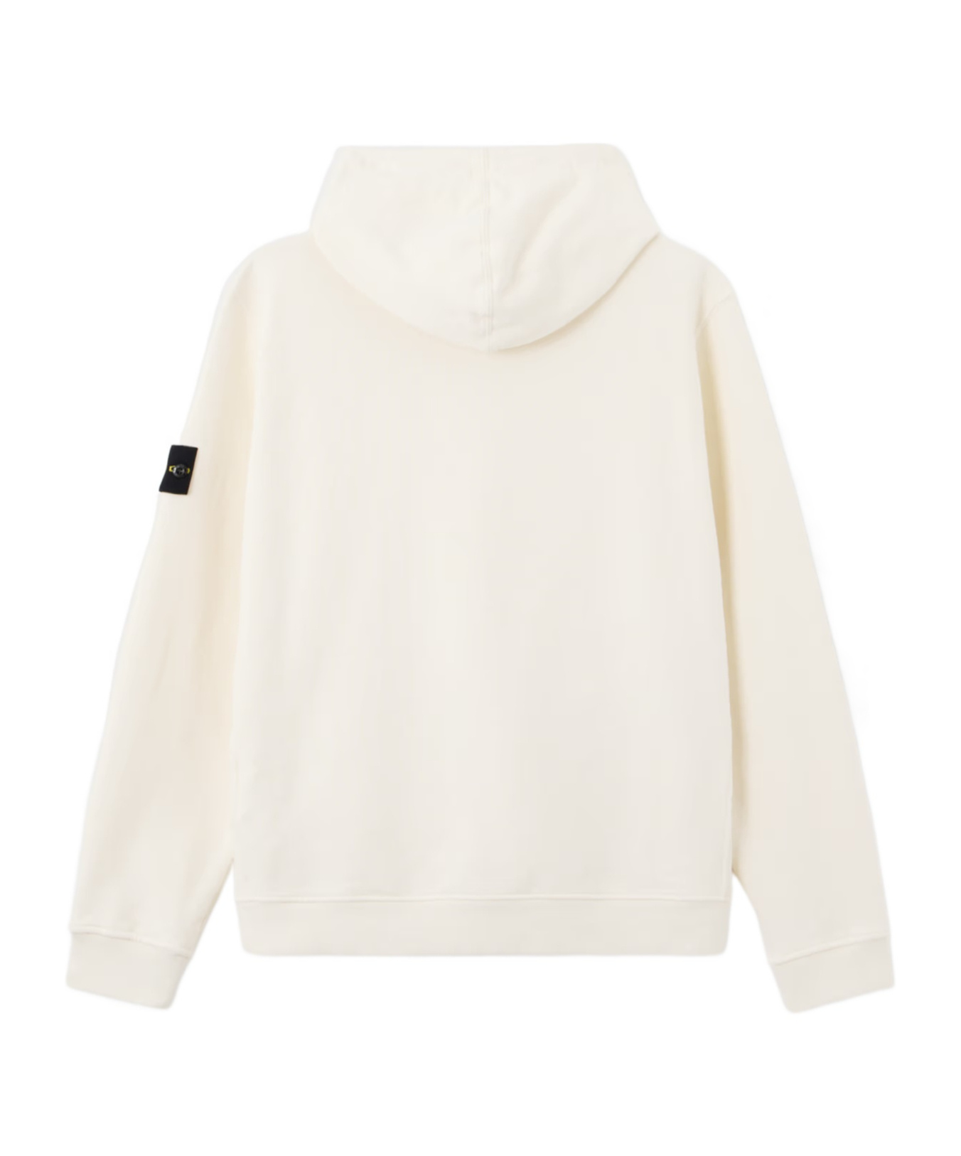 Stone Island Regular-fit Hooded Sweatshirt With Pouch Podket In Neutral
