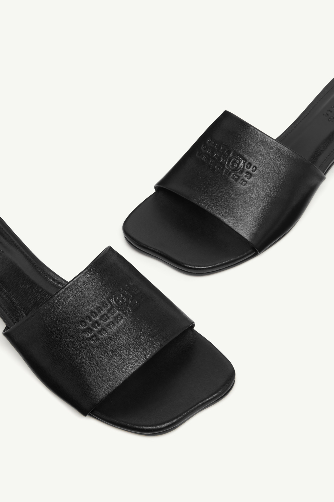 Shop Mm6 Maison Margiela Anatomic Sandals In Black