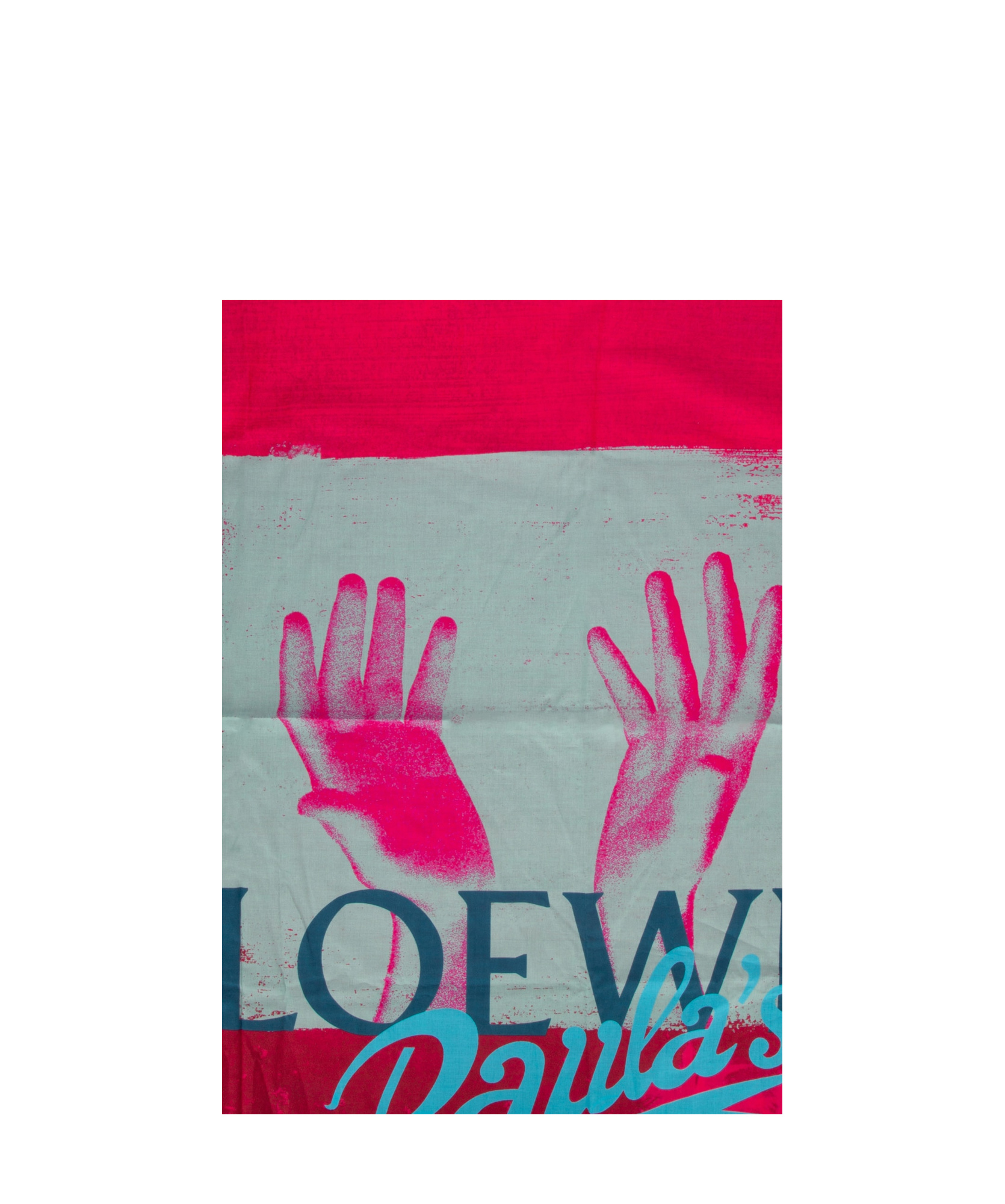 Loewe Pattern Tassel Scarf