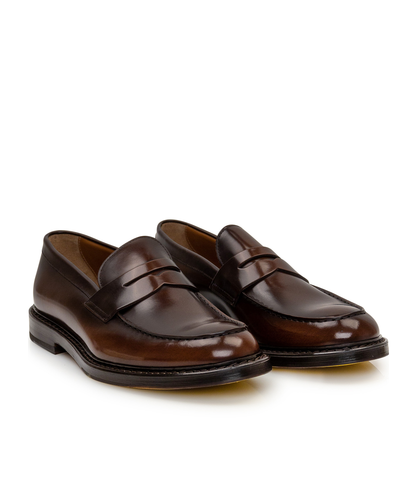 Doucal's Saddle Leather Loafers In Black
