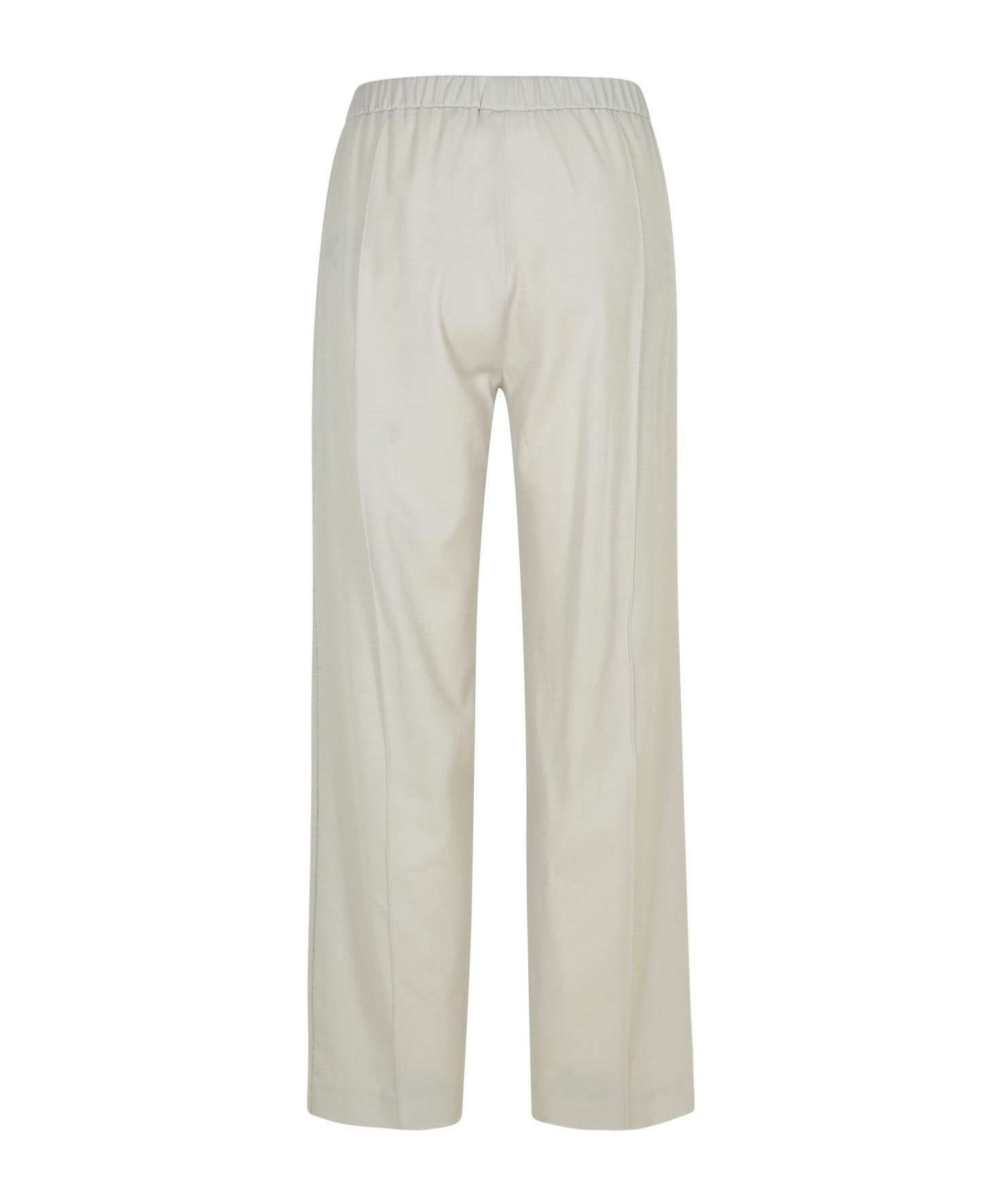 Fabiana Filippi Trousers Wide Leg Elastic Waistband In White