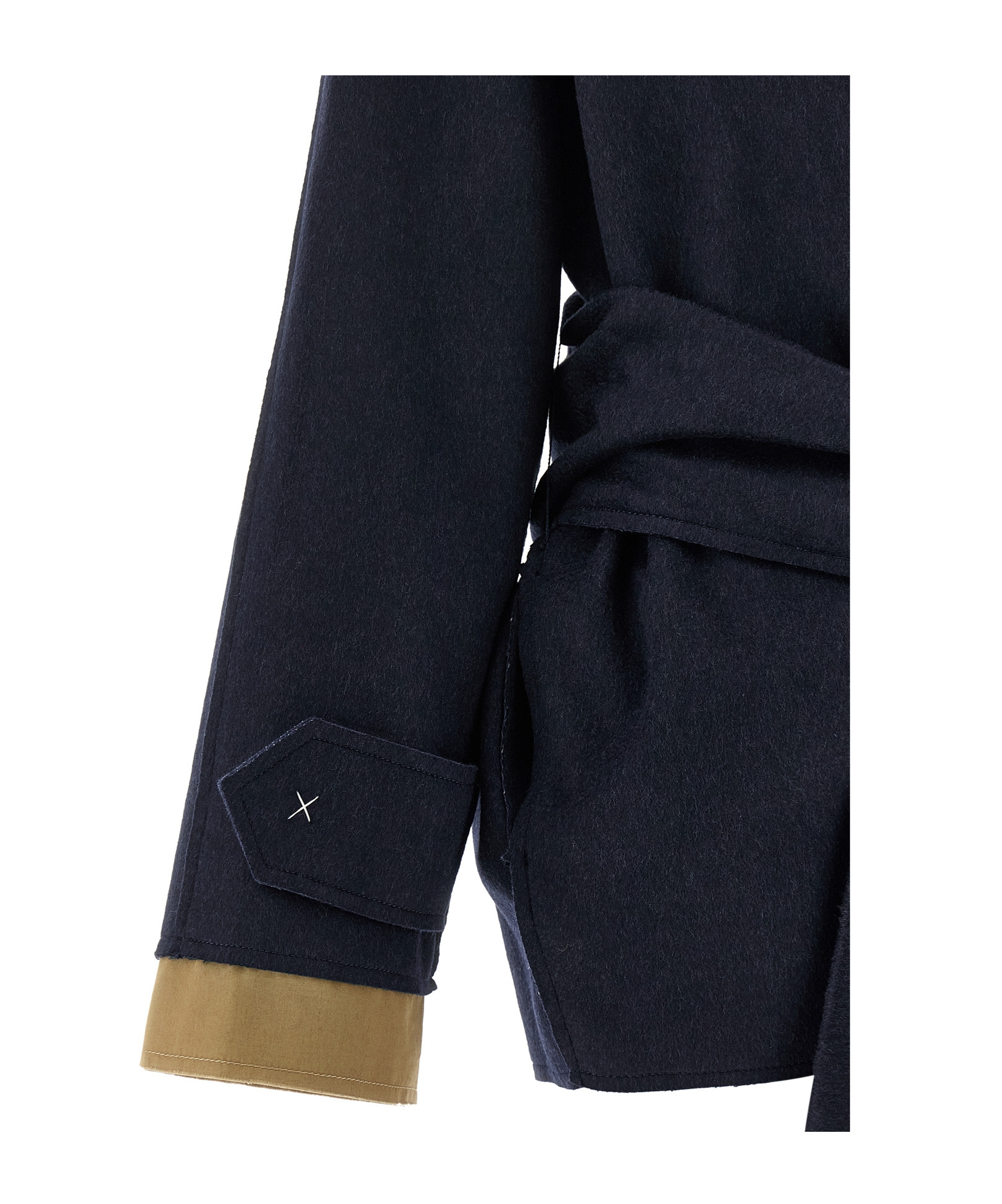 Jejia Long-sleeved Coat In Blue