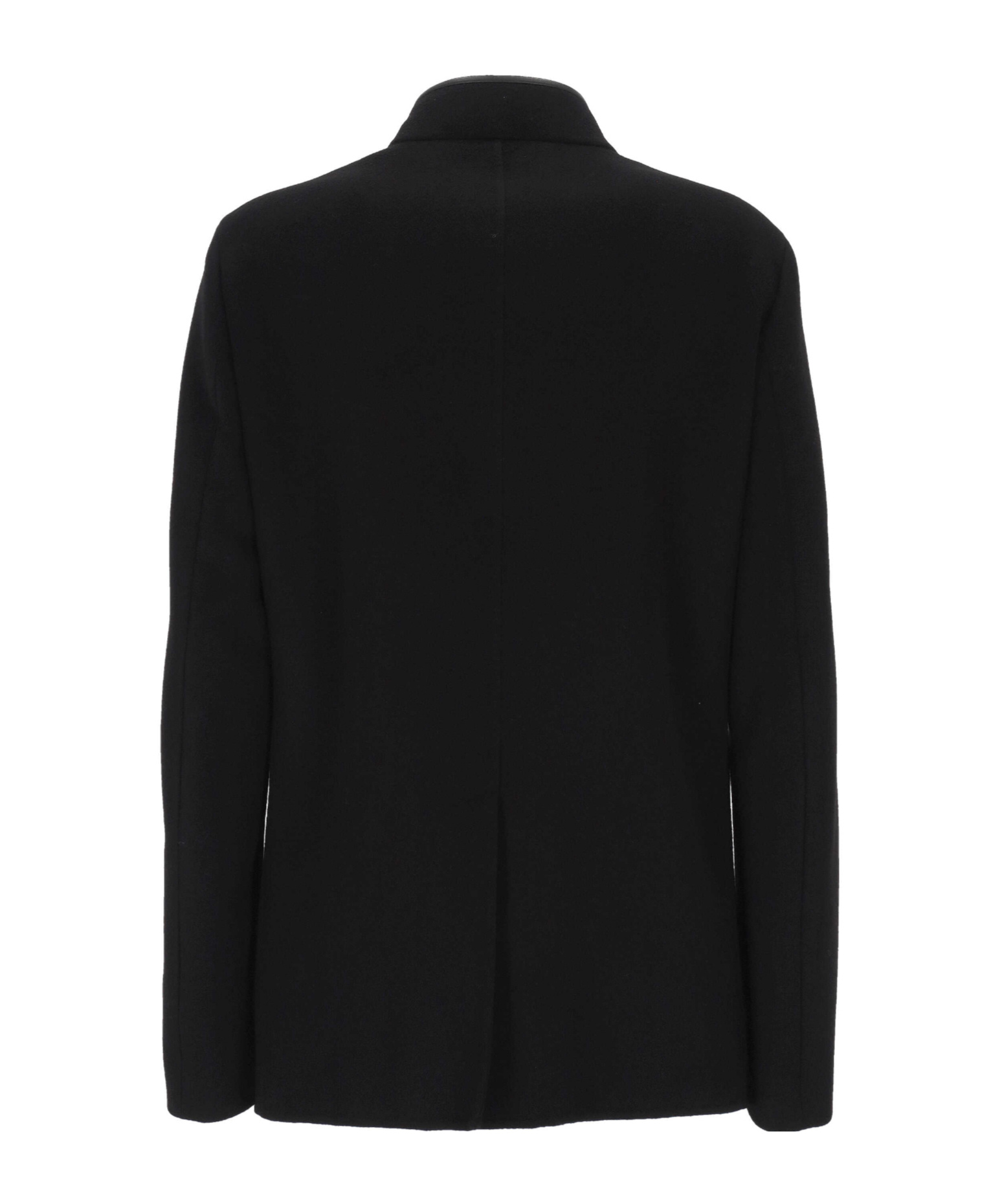 Loro Piana Long-sleeved Stand-up Collar Jacket In Black