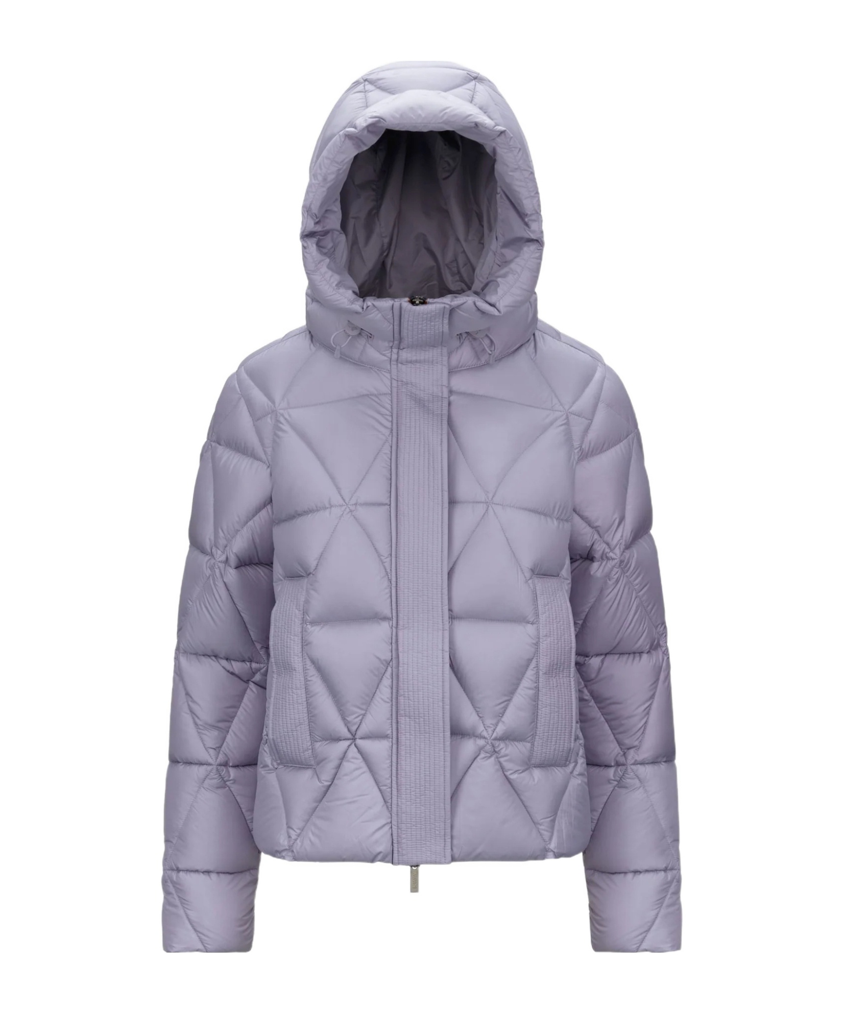 K-way Hooded Quilted Down Jacket In Purple