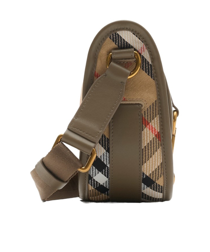 Burberry Mini B Clip Messenger Bag In Brown