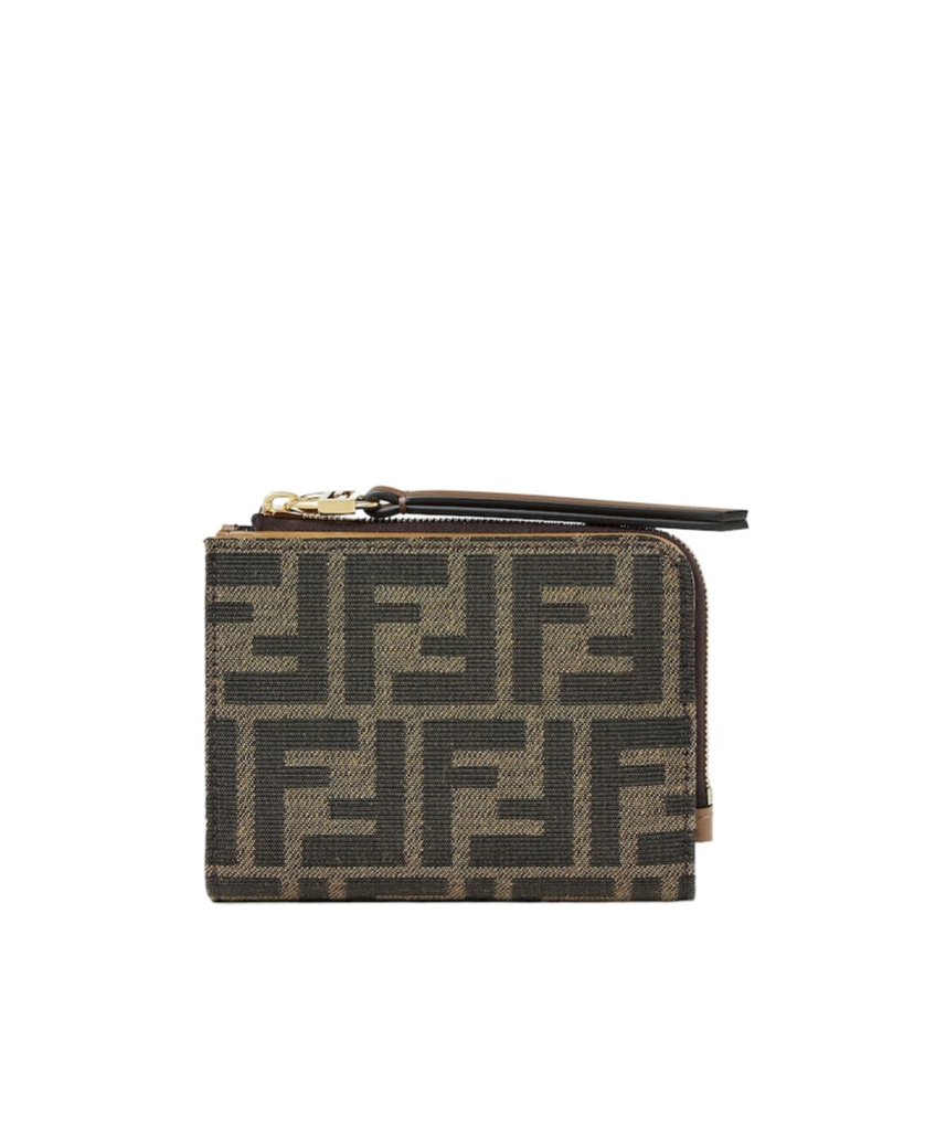 Fendi Small Wallet Sl Zucca Jacqu Wallets Brown In Brown