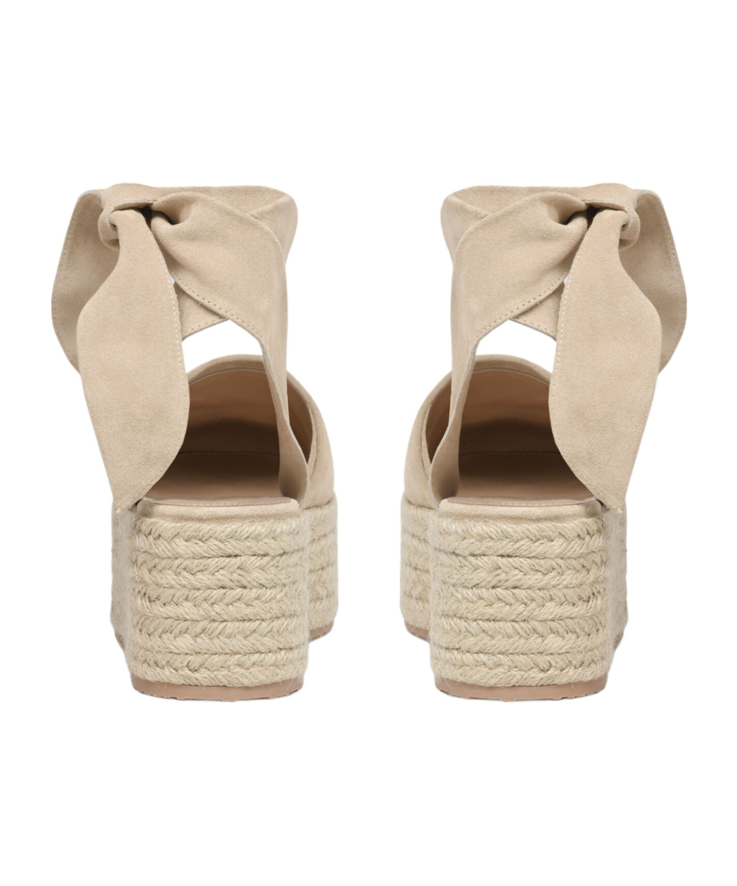Gianvito Rossi Lace-up Ribbon Detailed Espadrillas In Gold