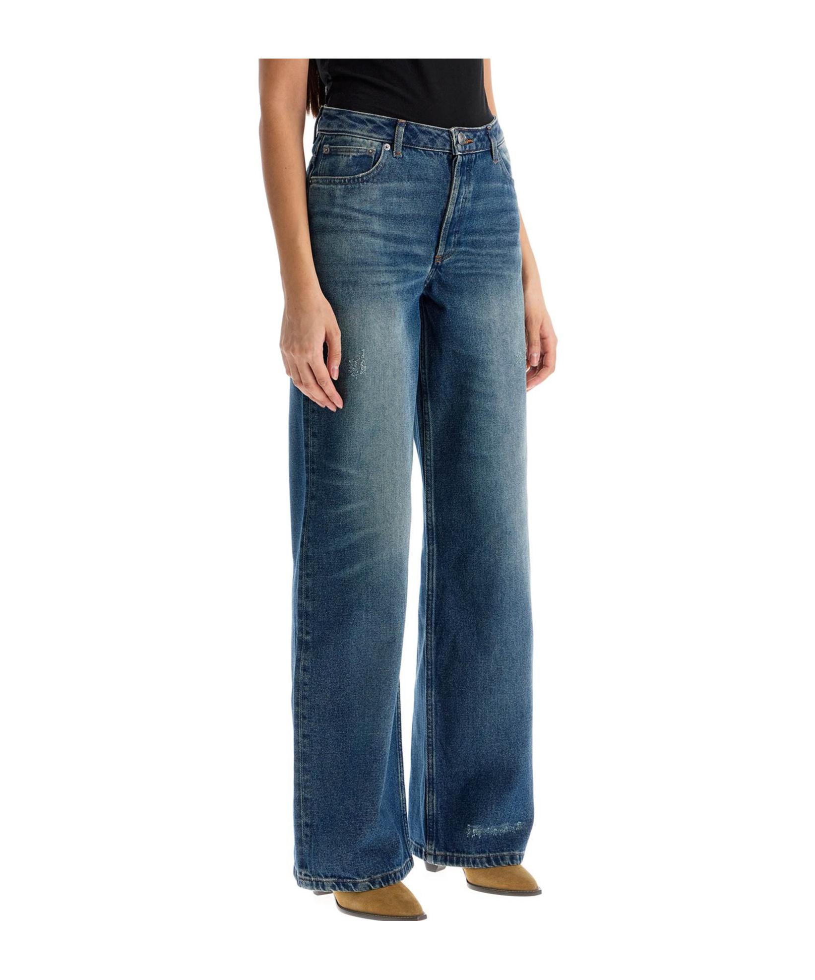 Apc Elisabeth Straight Jeans In Blue