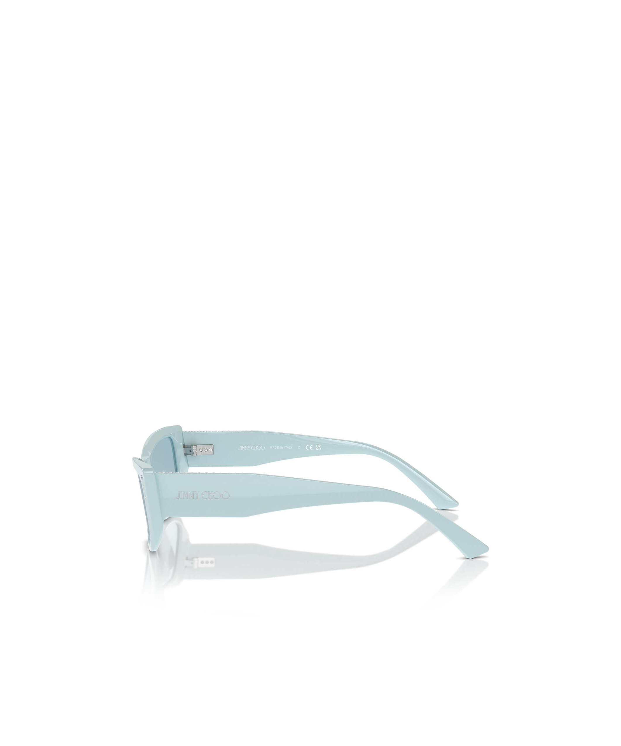 Jimmy Choo Eyewear Rectangle Frame Sunglasses In Blue