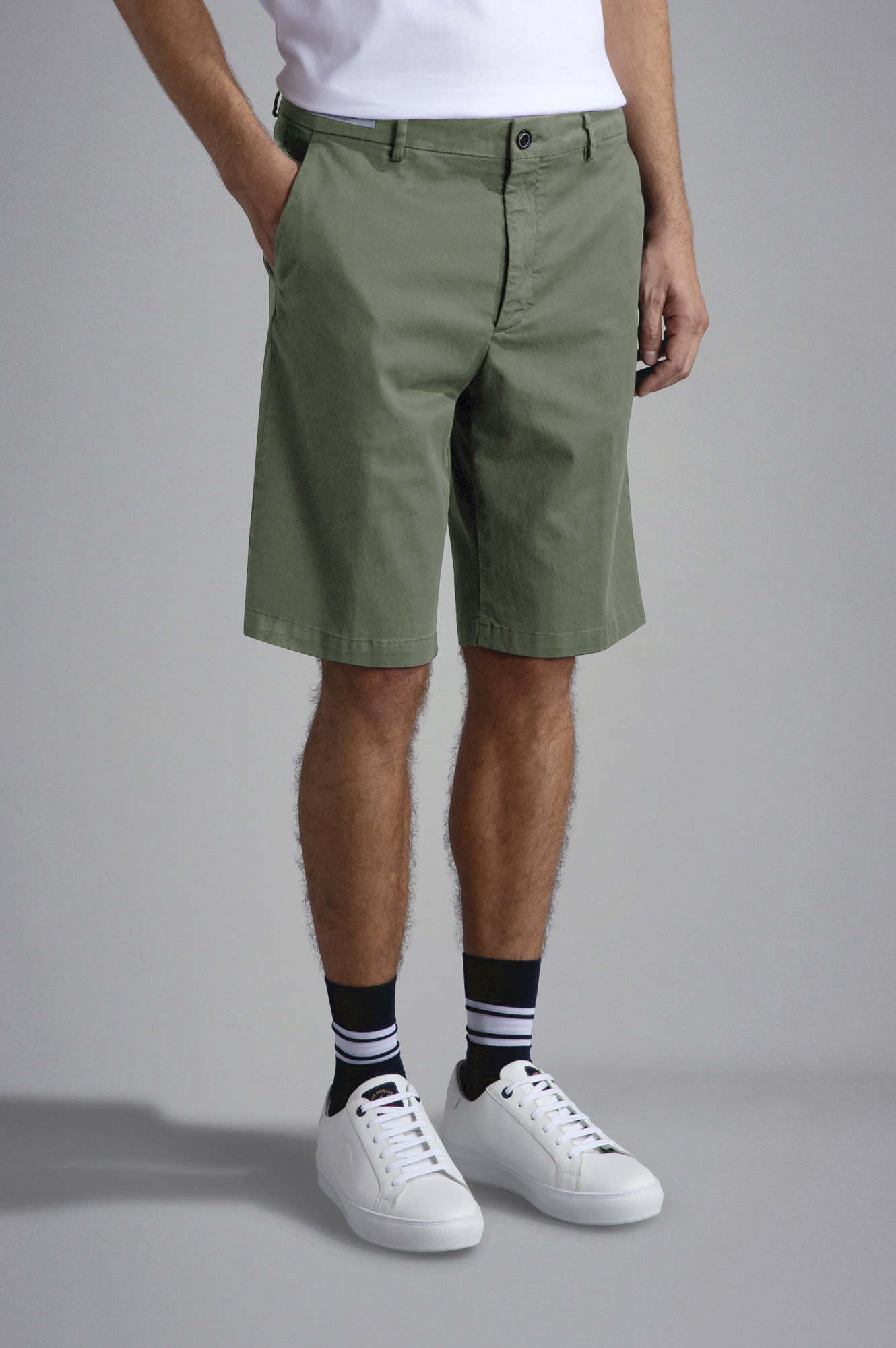 Shop Paul & Shark Paul Shark Classic Bermuda Shorts In Green
