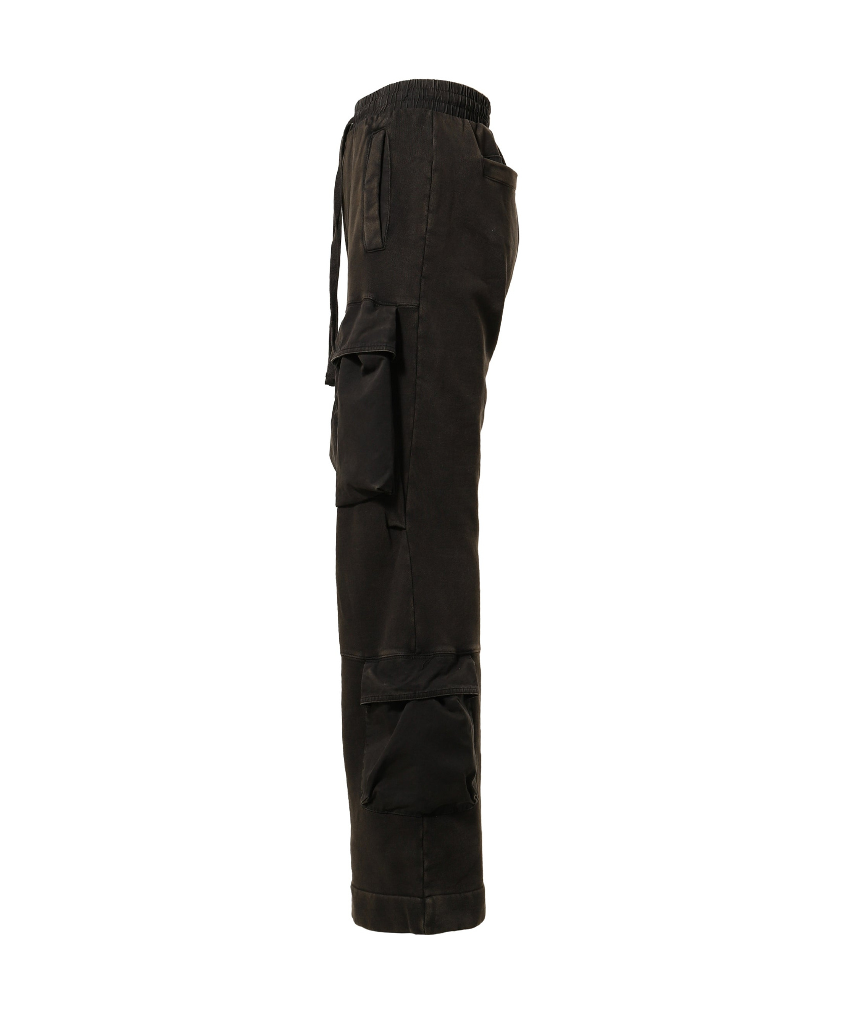 Entire Studios Black Cargo Sweatpants With Drawstring In Black