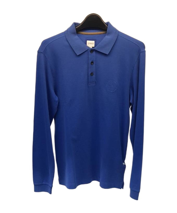 ARMANI COLLEZIONI LOGO LONG-SLEEVED POLO SHIRT