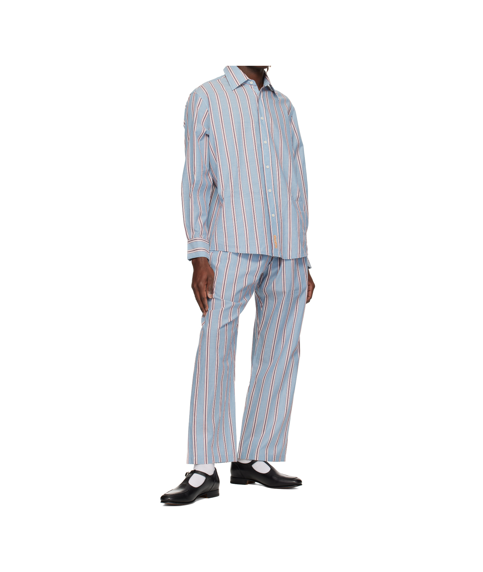 Bode Drawstring Pajama Pants In Blue