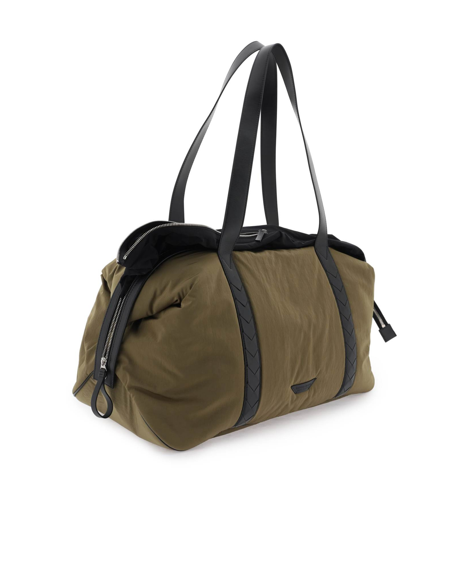 Bottega Veneta Large Crossroad Travel Bag In Brown