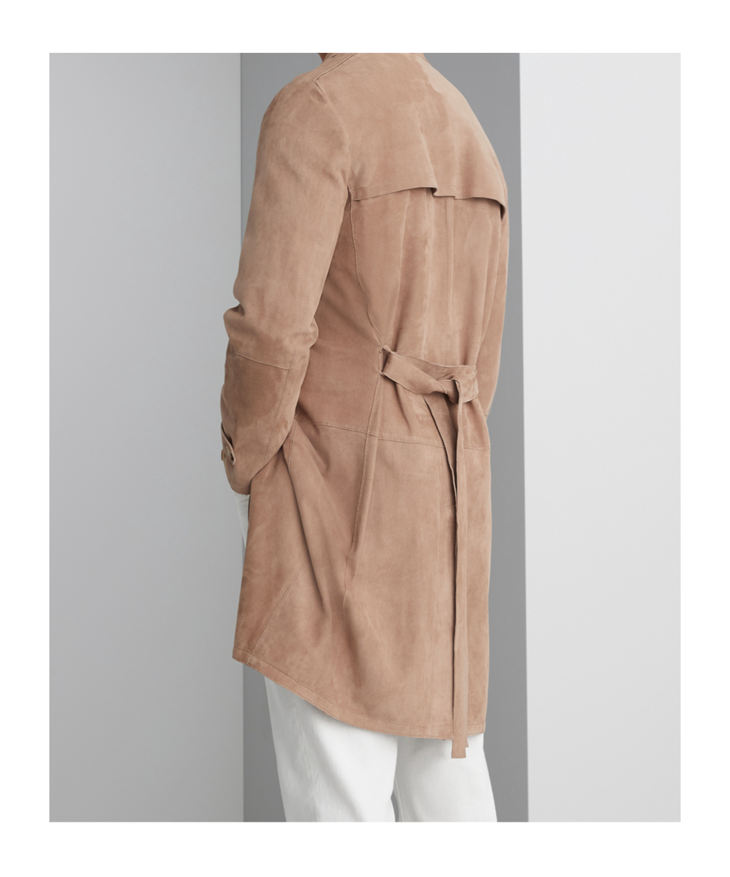 Brunello Cucinelli Double-breasted Lamb Leather Coat In Brown
