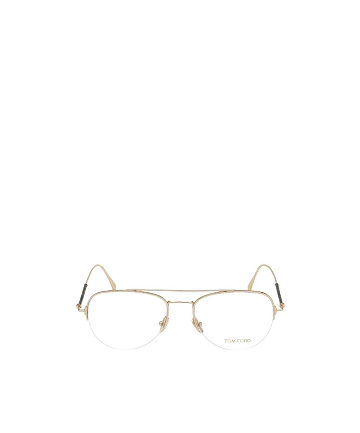 Tom Ford Half Frame Aviator Glasses In White