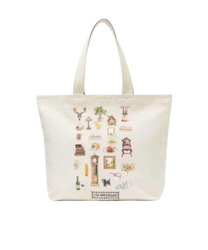 Jw Anderson Diorama Tote Bag In White