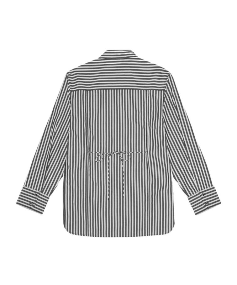 Ganni "oversized Striped In Black