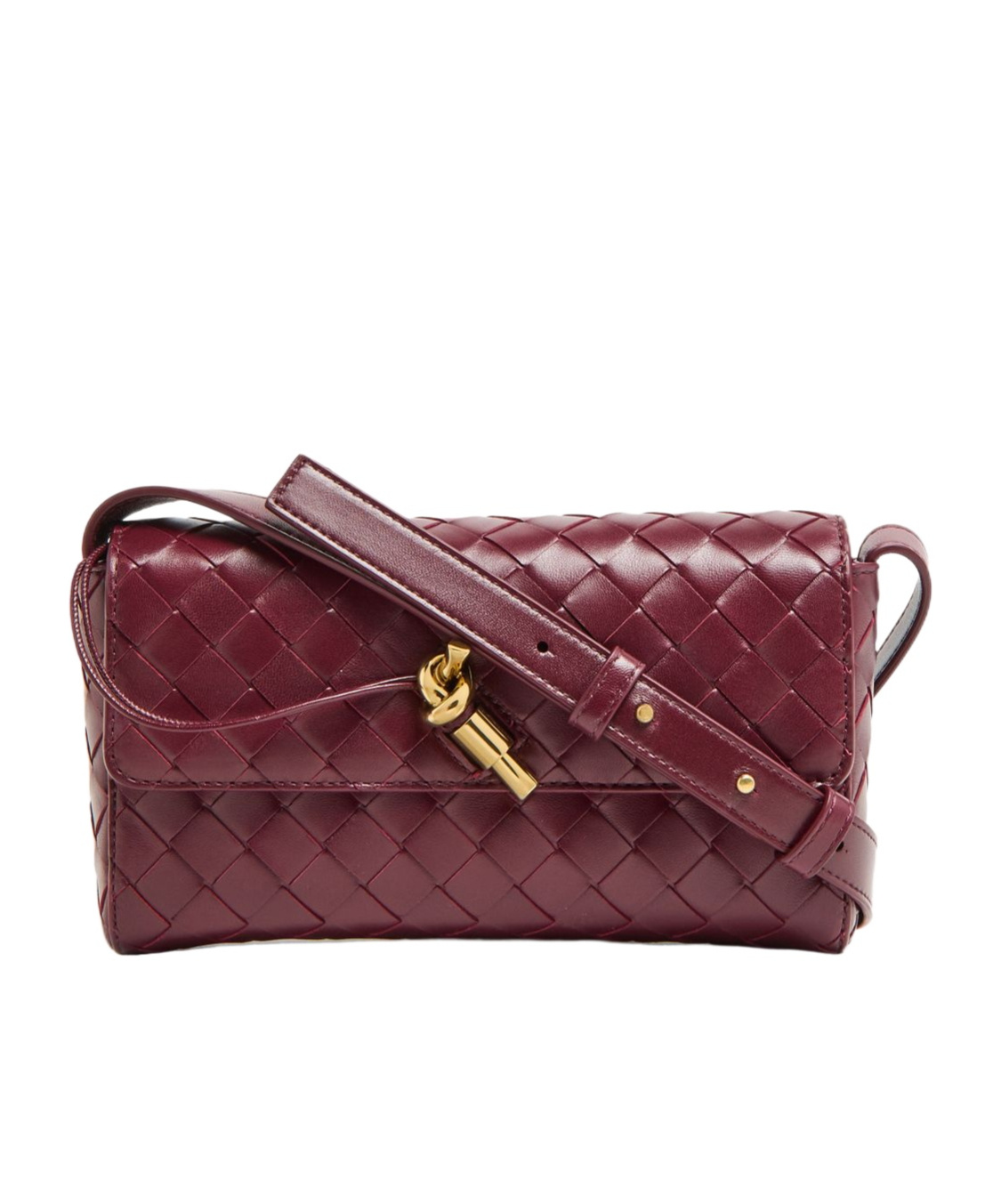 Shop Bottega Veneta Flap Shoulder Bag In Red