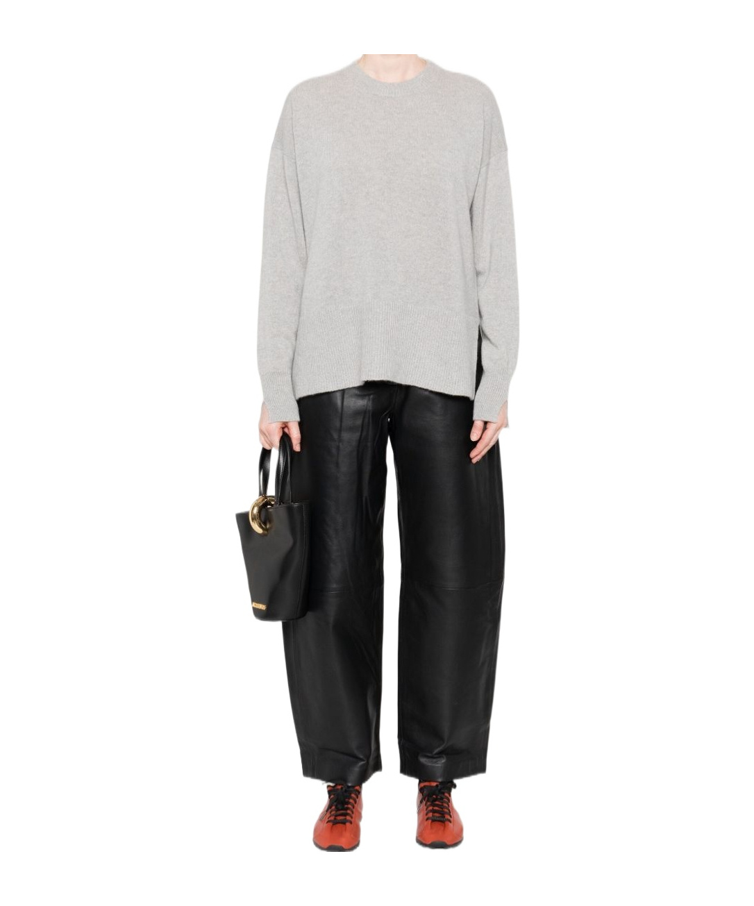 Roberto Collina Round-neck Sweater In Gray
