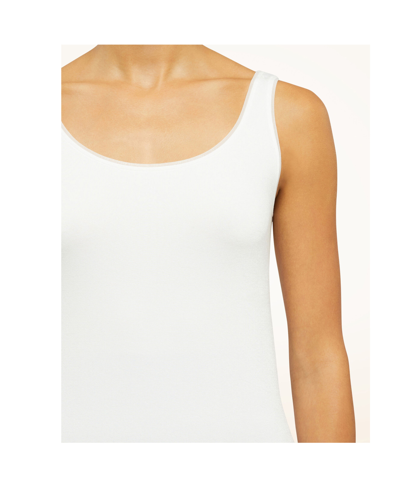 Wolford Crew Neck Vest In White