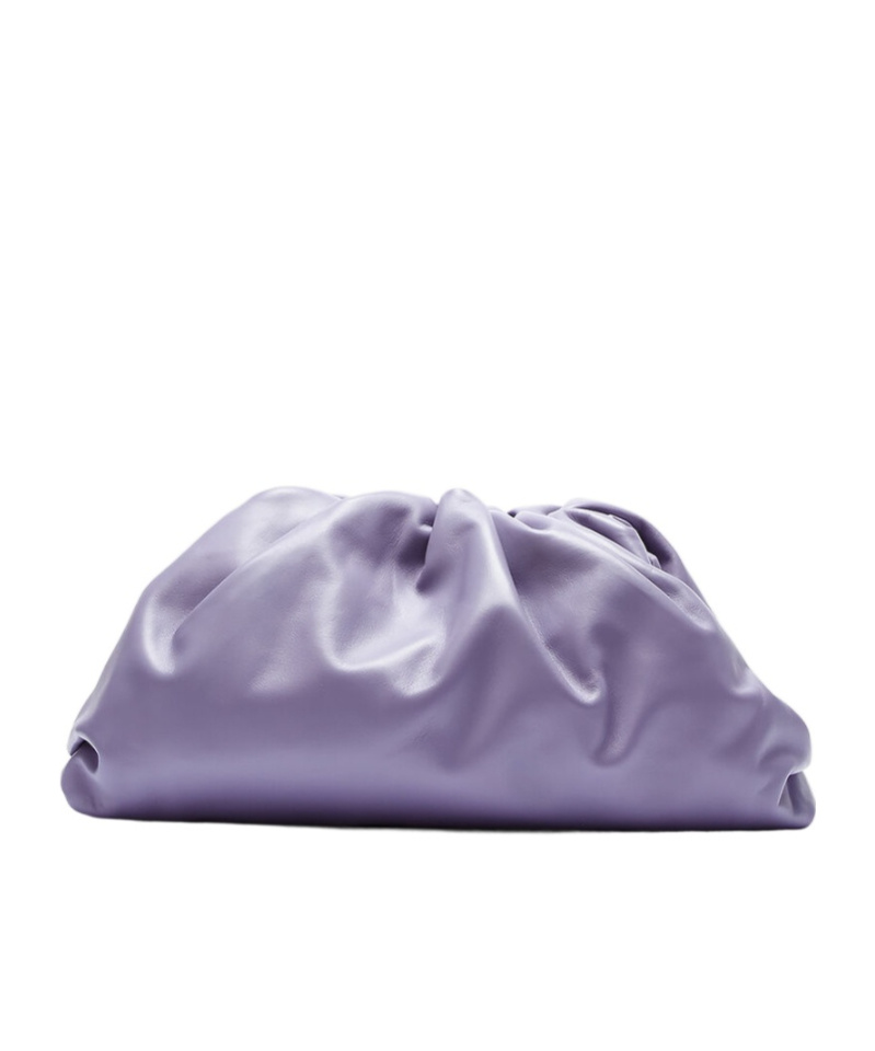 Shop Bottega Veneta The Pouch Clutch In Purple