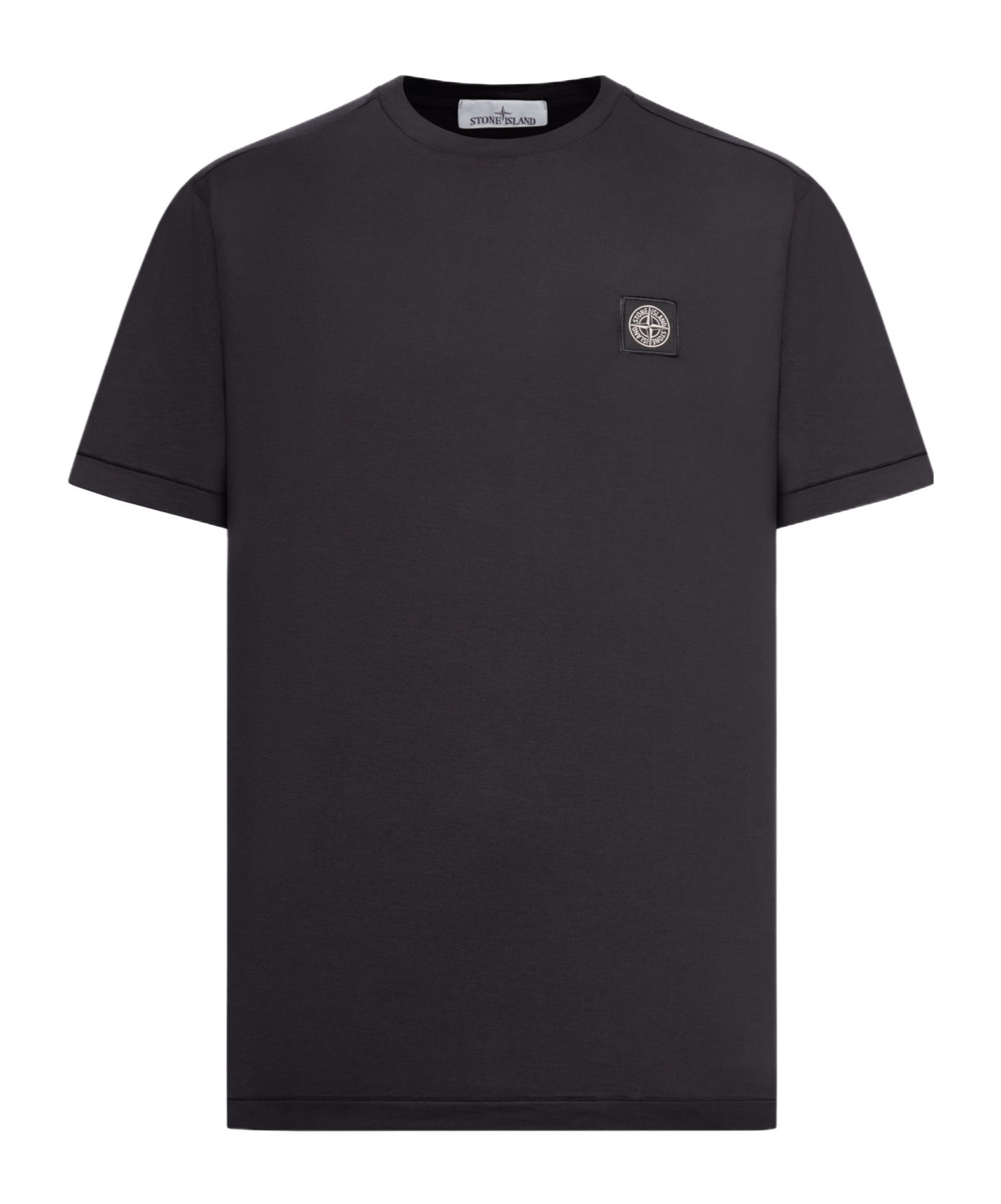 Stone Island Short-sleeved T-shirt With Compass Logo Patch