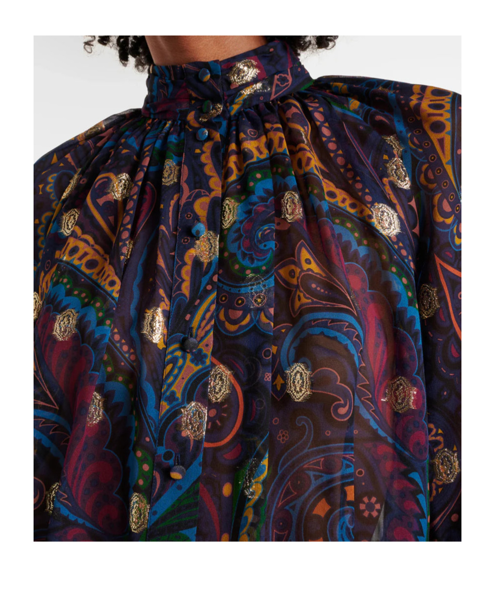 Etro Paisley Silk Shirt In Multi