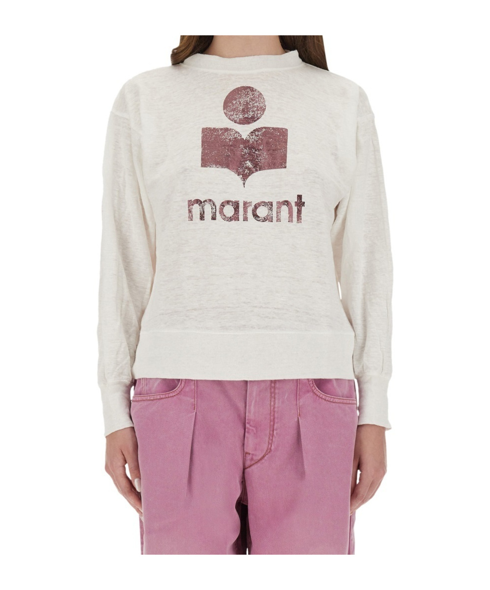Isabel Marant Étoile Isabel Marant Etoile White Linen Sweater In Neutral