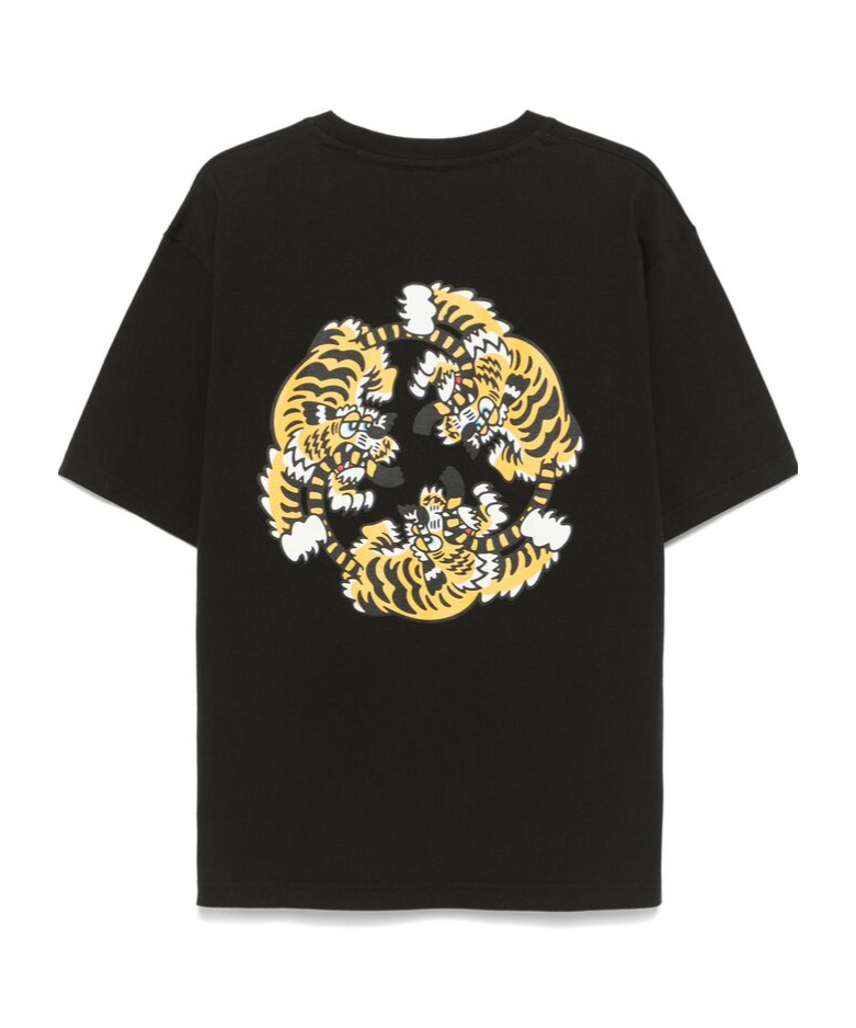 Kenzo Verdy Os Printed Cotton T-shirt In Black
