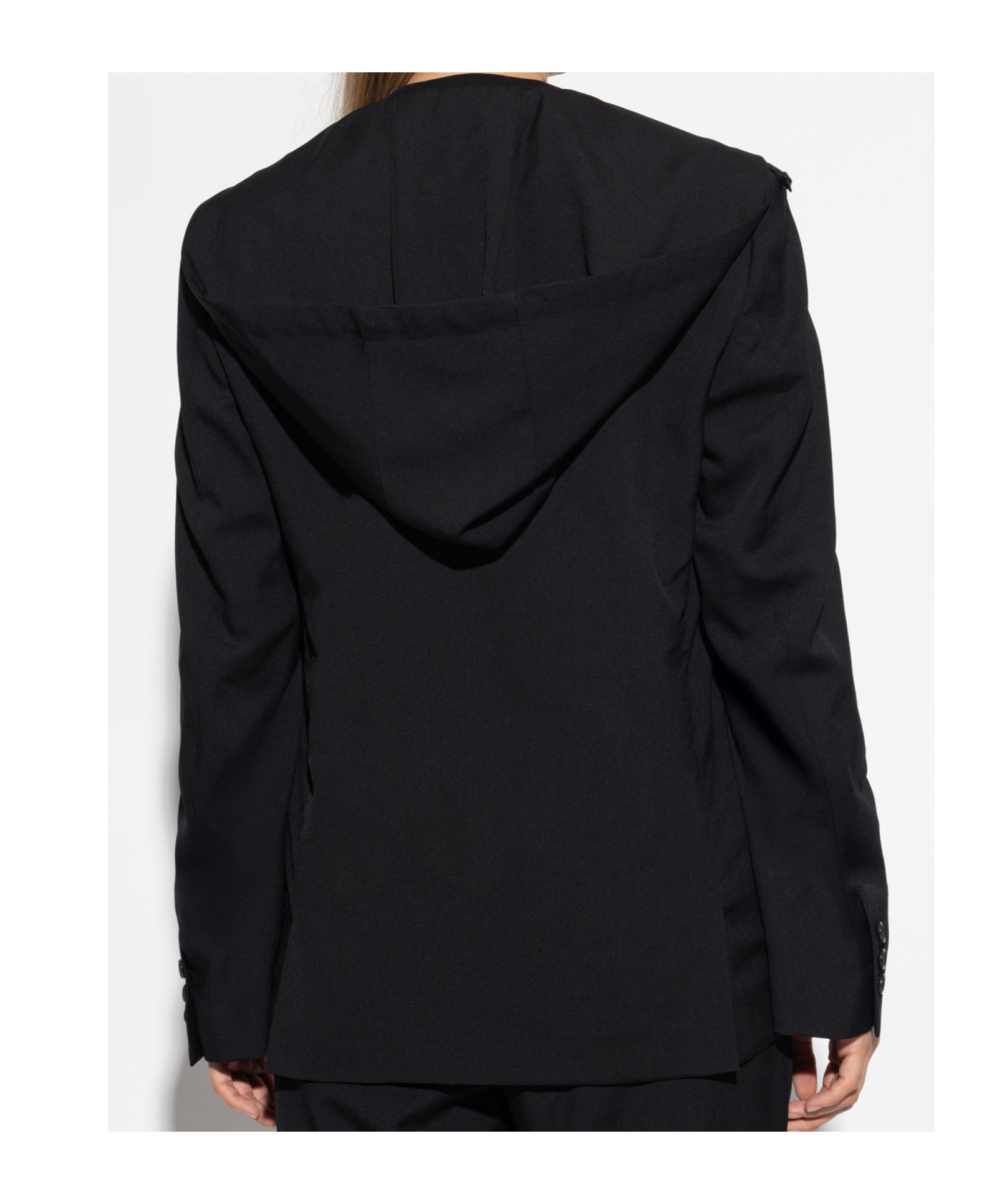 Comme Des Garçons Hooded Jacket In Black